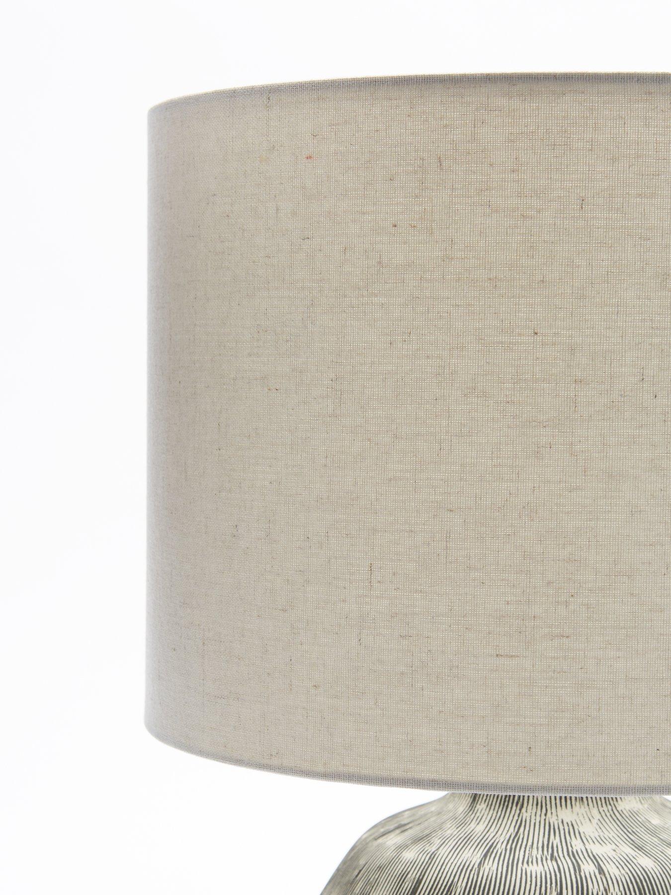 Image 4 of 6 of The Very Collection Scratch Ceramic Table Lamp