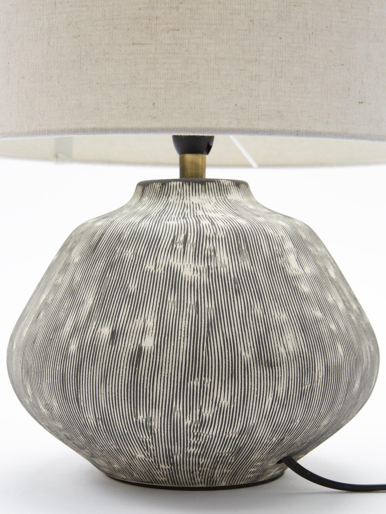 Image 5 of 6 of The Very Collection Scratch Ceramic Table Lamp