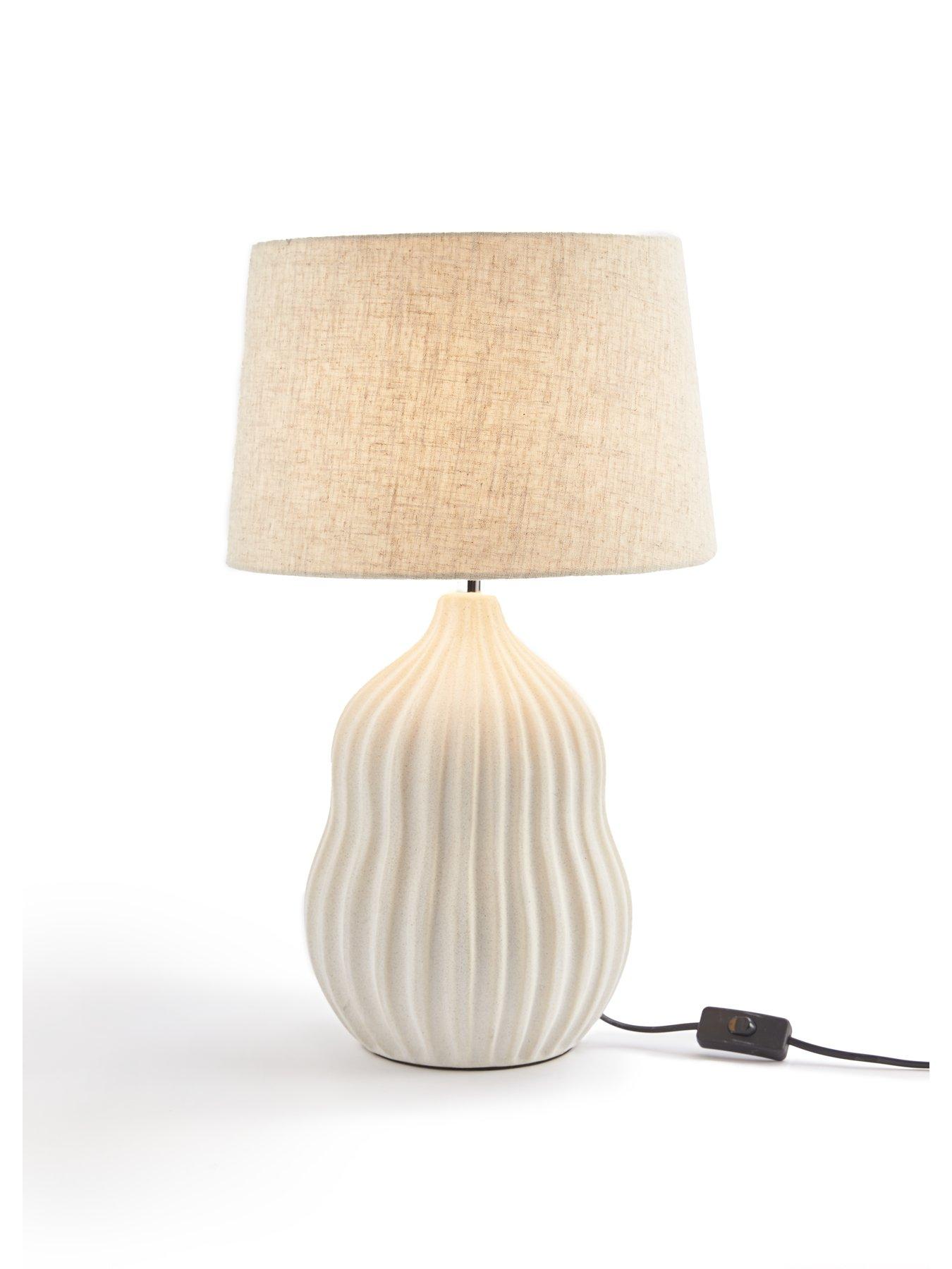 Image 3 of 5 of The Very Collection Everly Ceramic Table Lamp