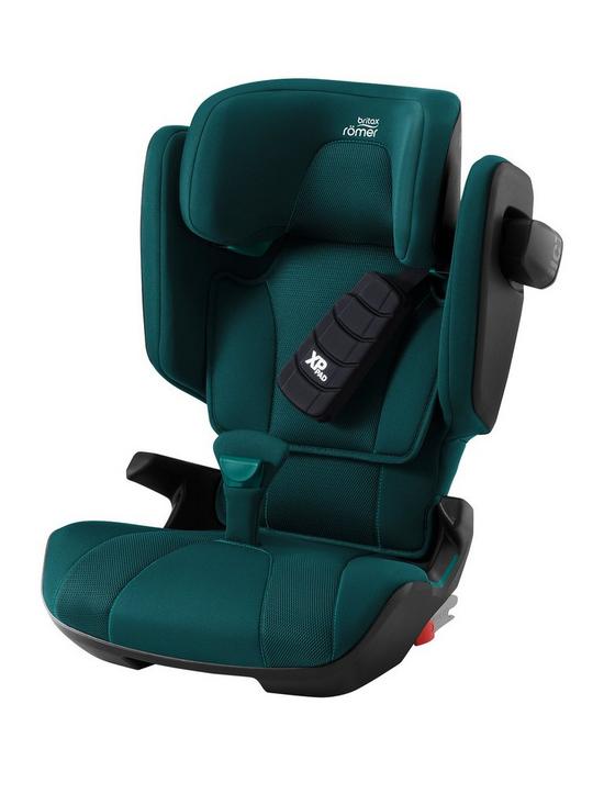 front image of britax-romer-kidfix-i-size-car-seat-35-to-12-years-approx-child-group-2-3--atlantic-green