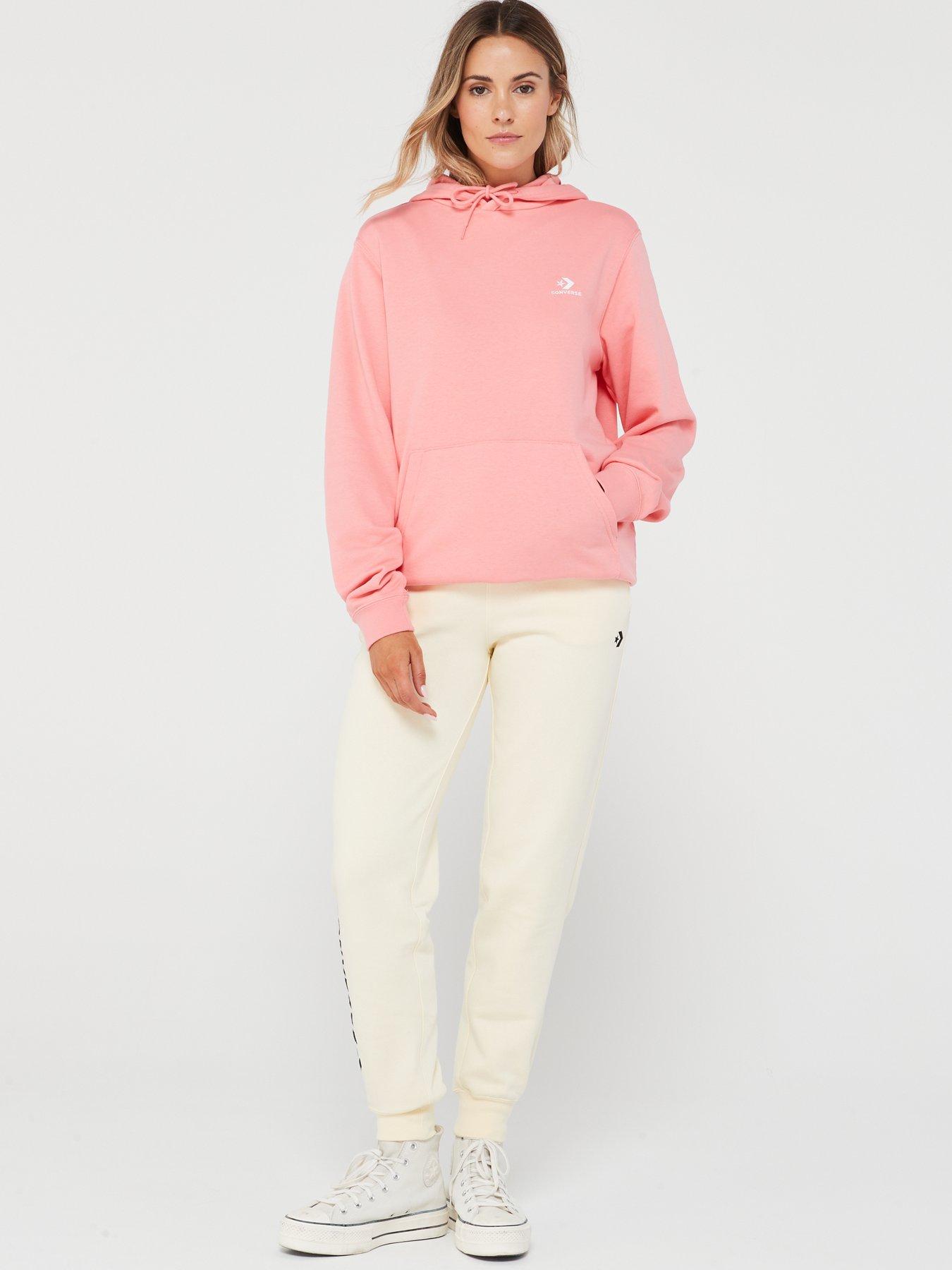 Converse hot sale hoodie pink