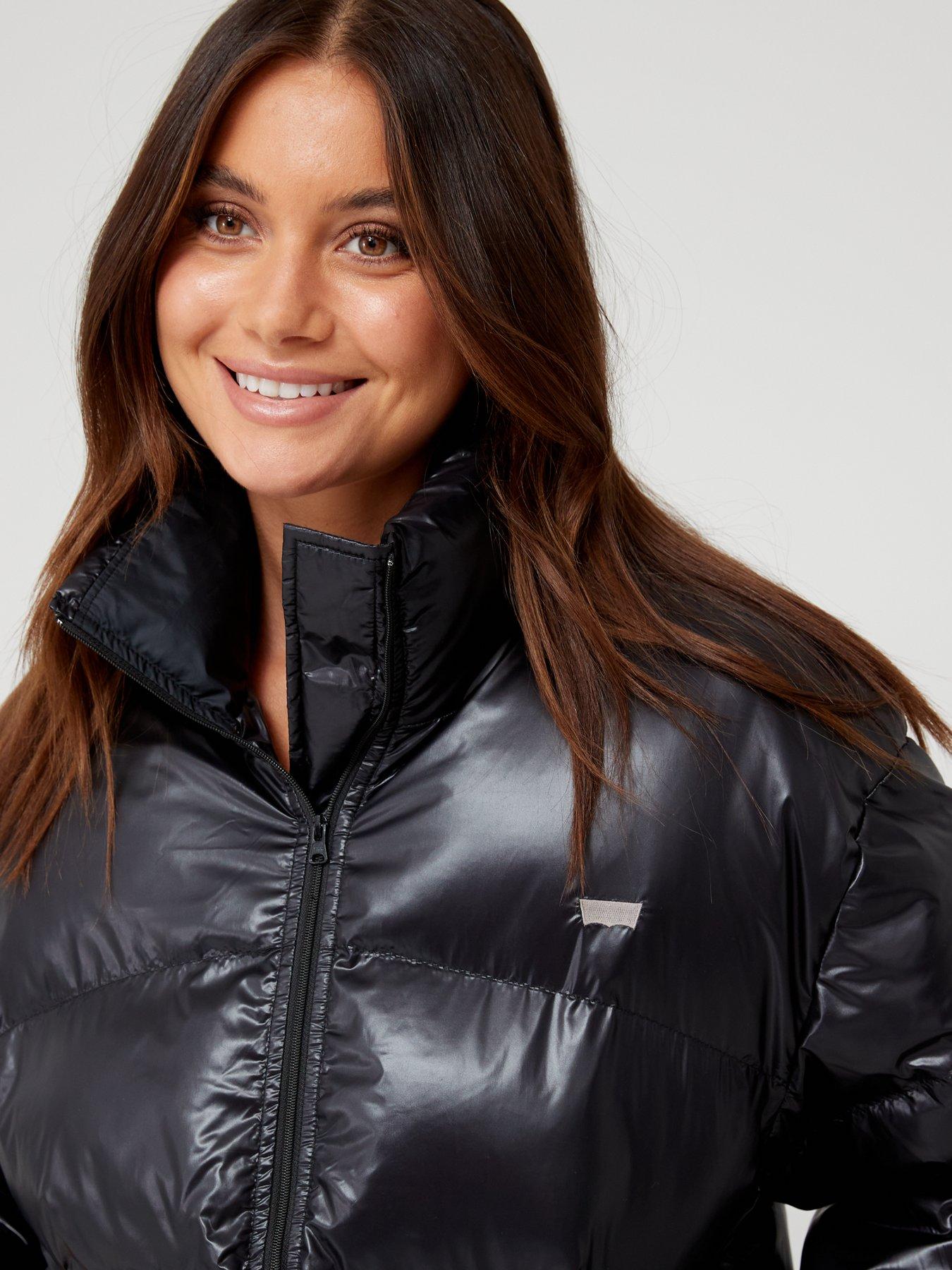 Levi's Retro Puffer Coat Caviar Black Littlewoods