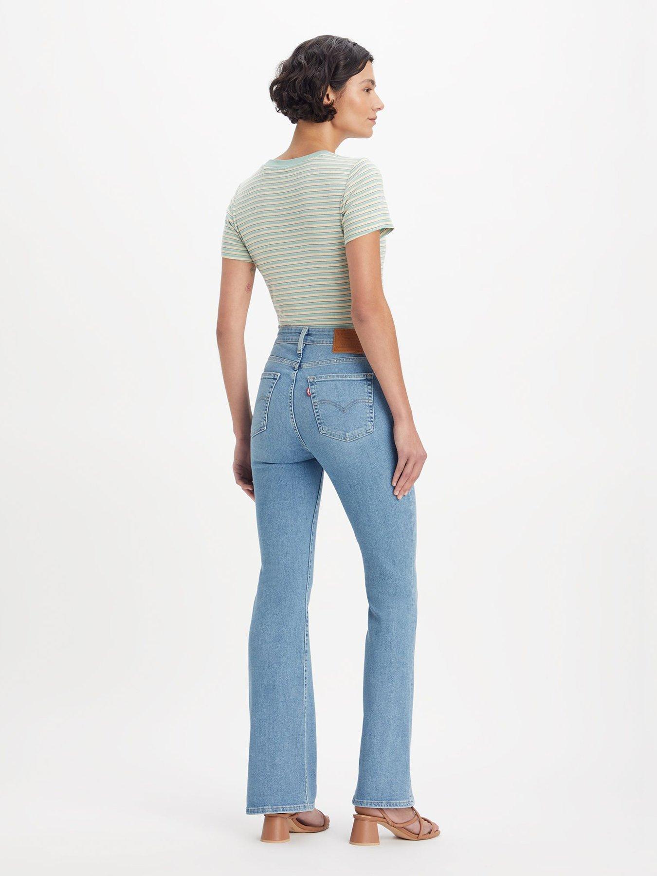  image of levis-726tradenbsphigh-rise-flare-jeans-blue-wave-light