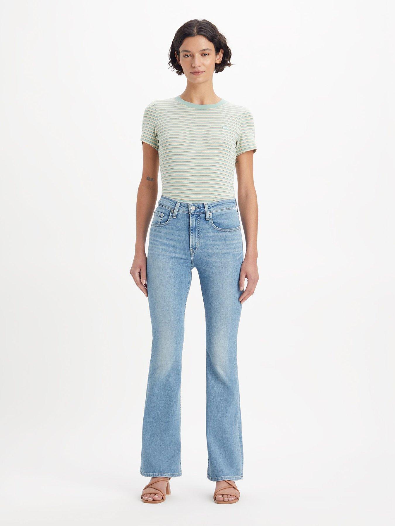  image of levis-726tradenbsphigh-rise-flare-jeans-blue-wave-light