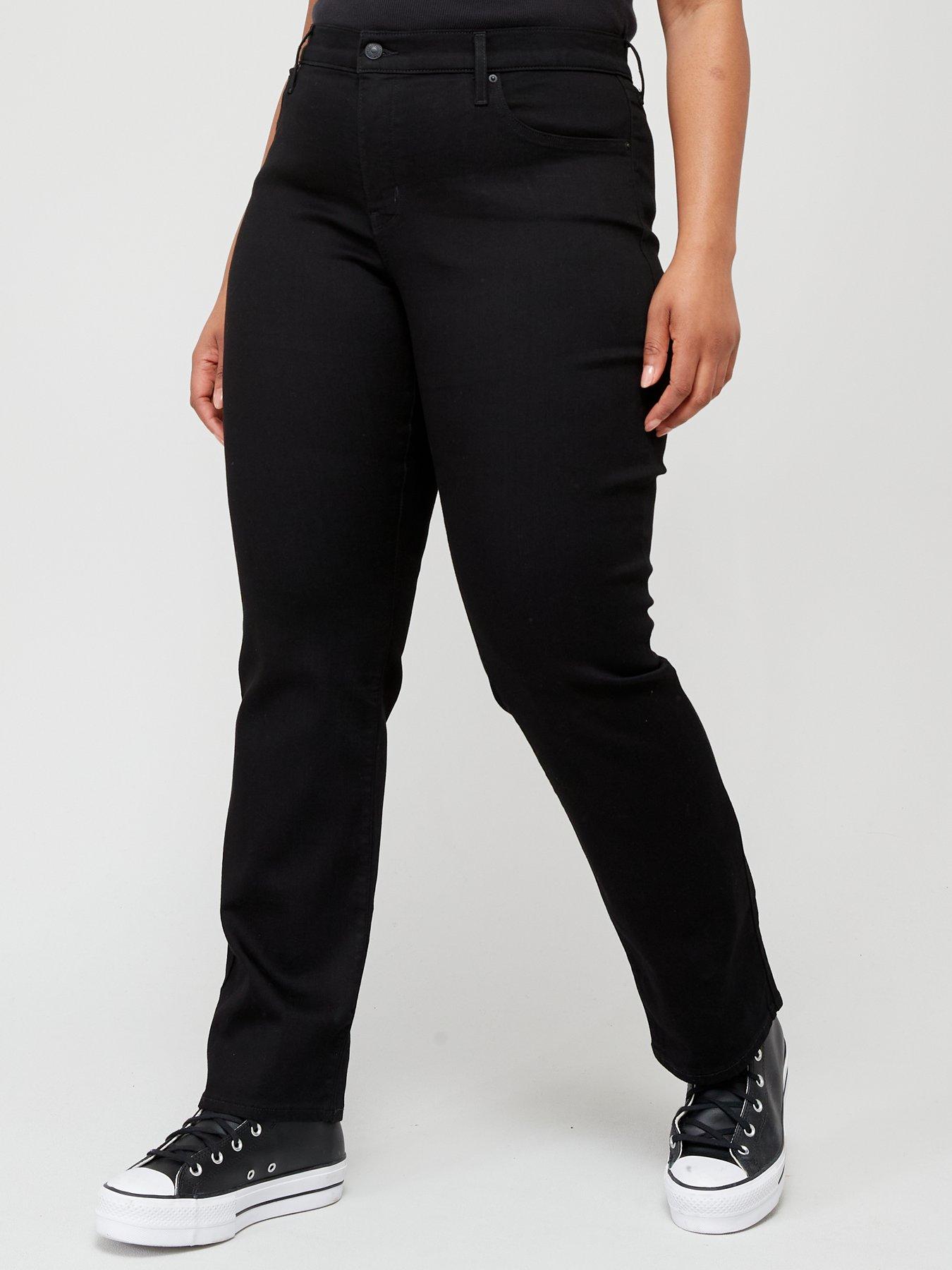 Levi's Plus 314T Shaping Straight Jeans (plus Size) - Soft Black 2
