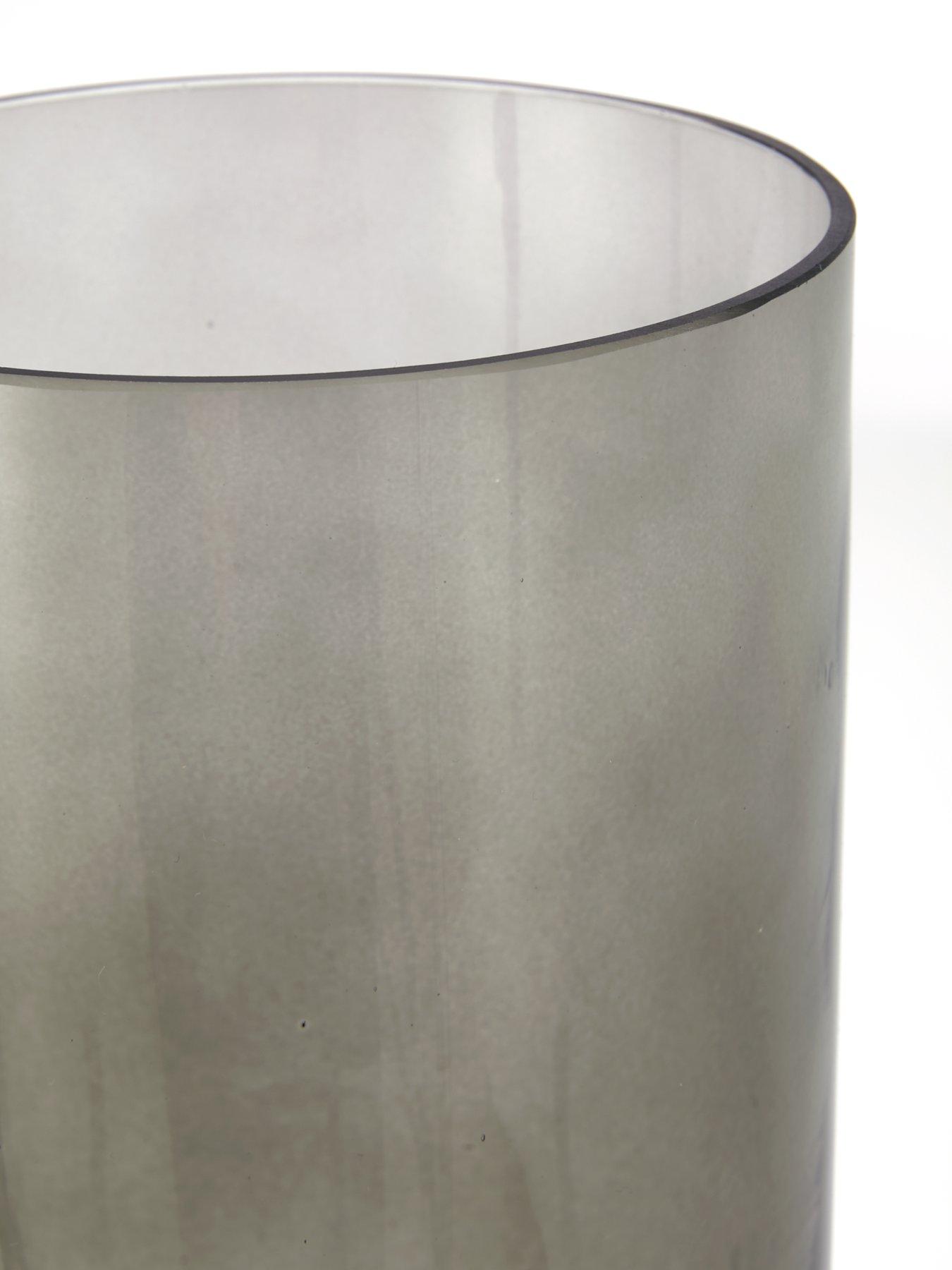  image of very-home-cylinder-glass-vase-with-metal-stand
