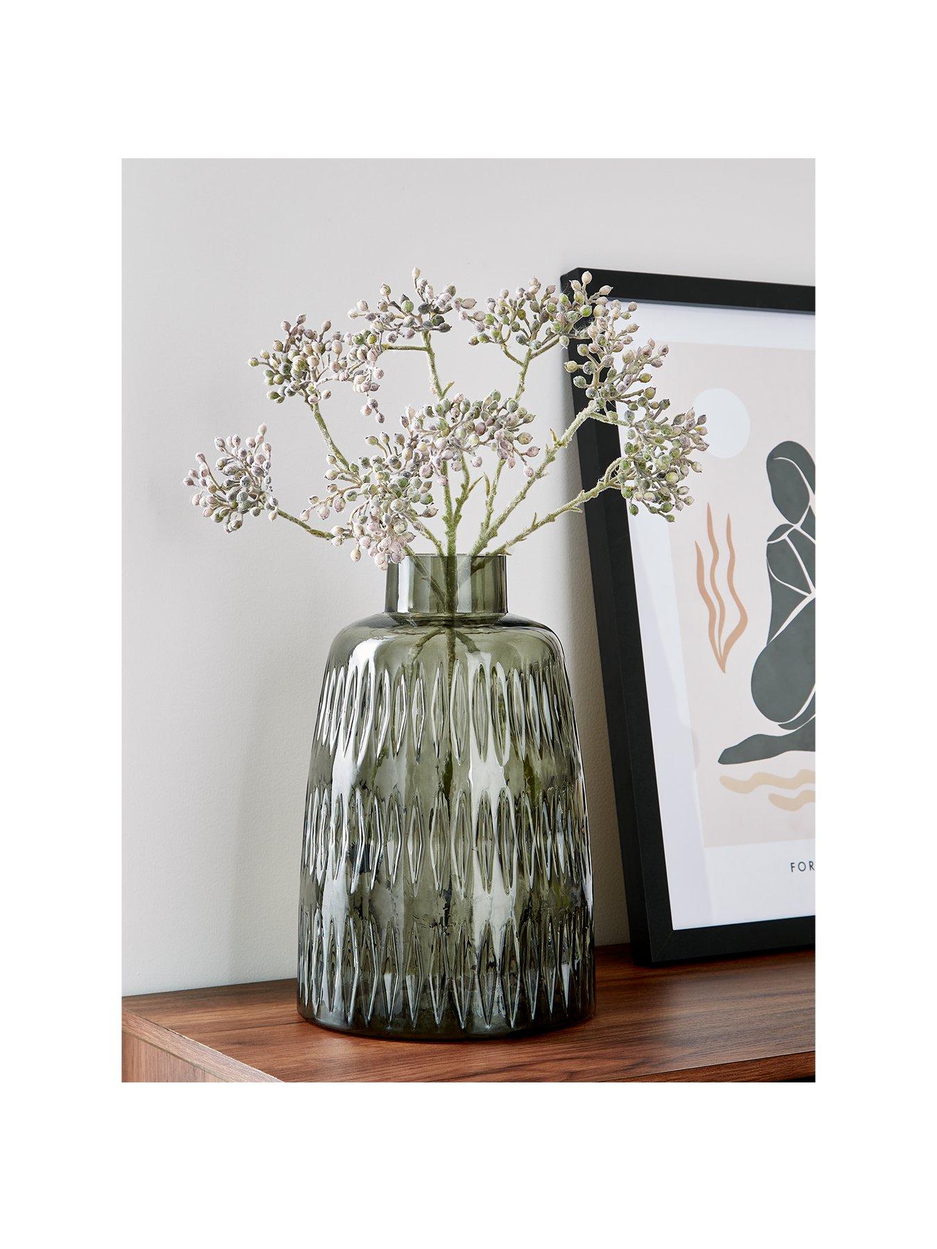 Image 1 of 5 of The Very Collection Etched Glass Vase