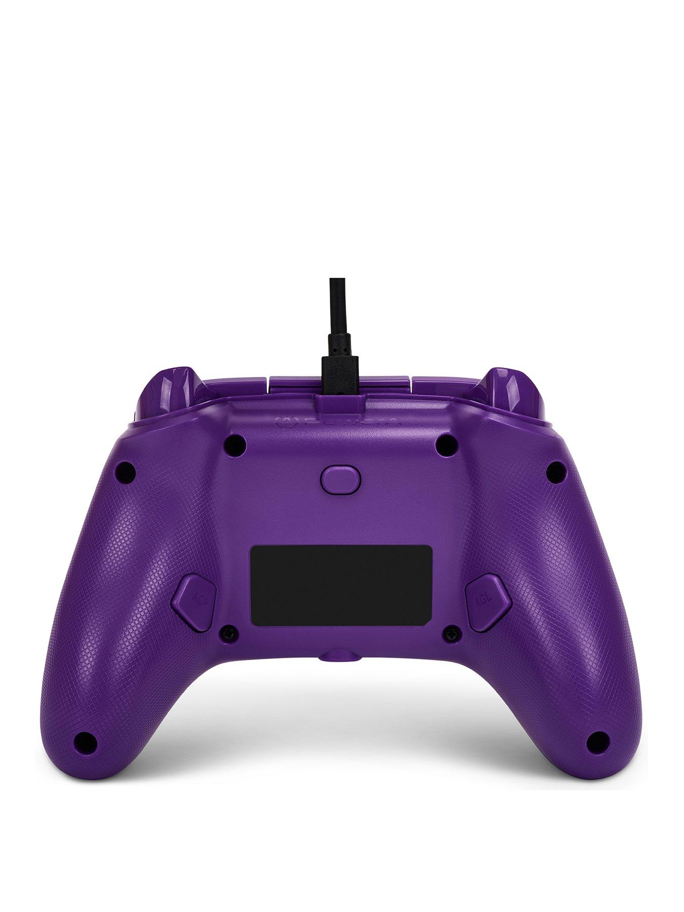  image of powera-enhanced-wired-controller-for-xbox-purple-magma