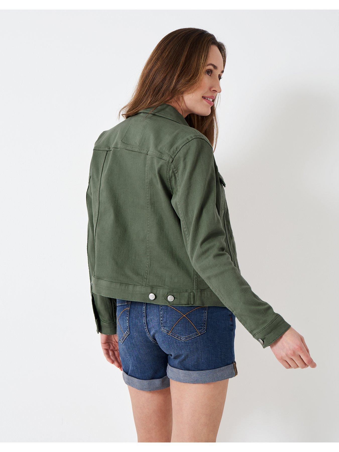 Crew Clothing Denim Western Jacket Khaki