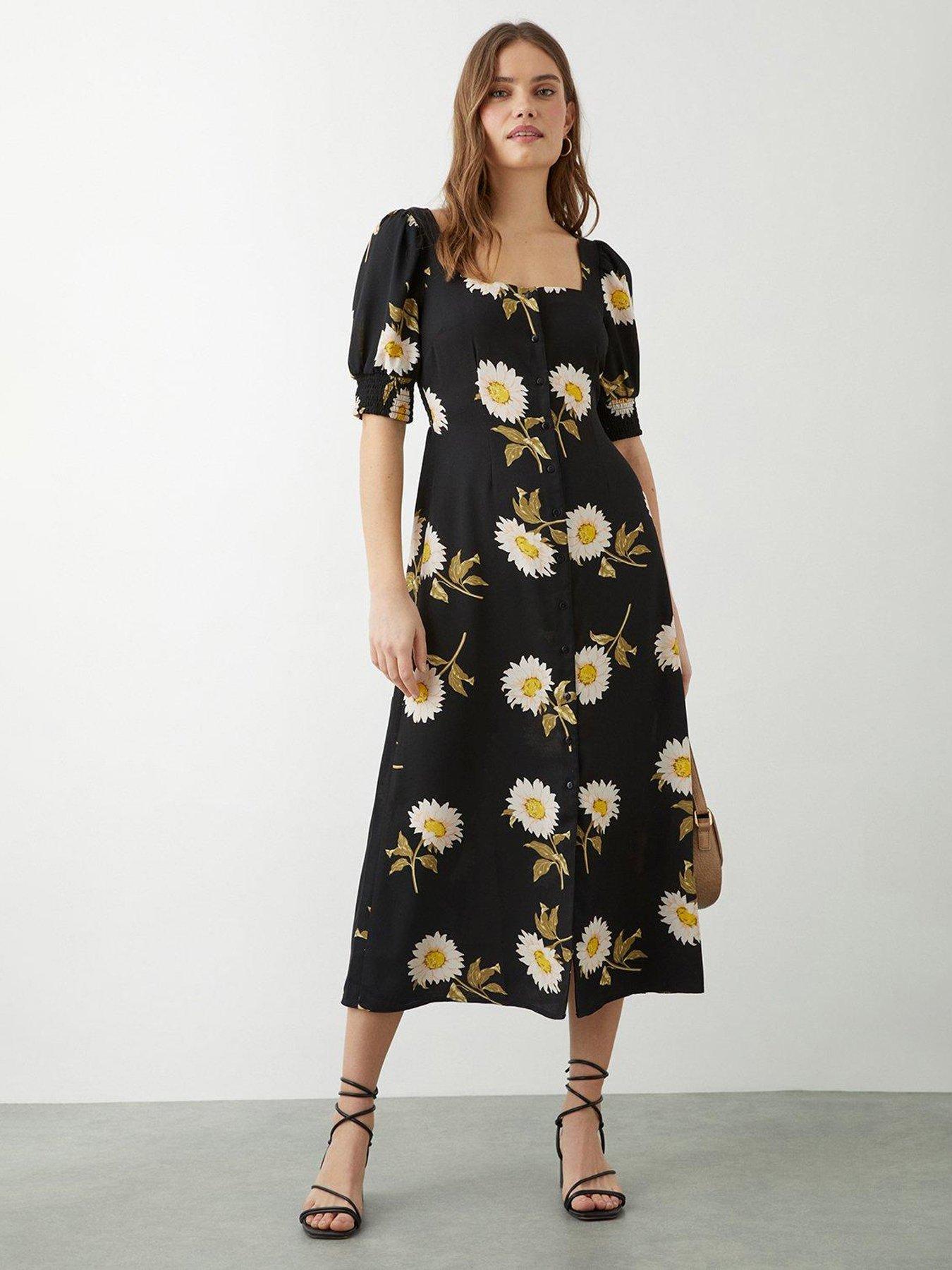 Chi Chi London Curve Floral Midi Dress, $99, Dorothy Perkins