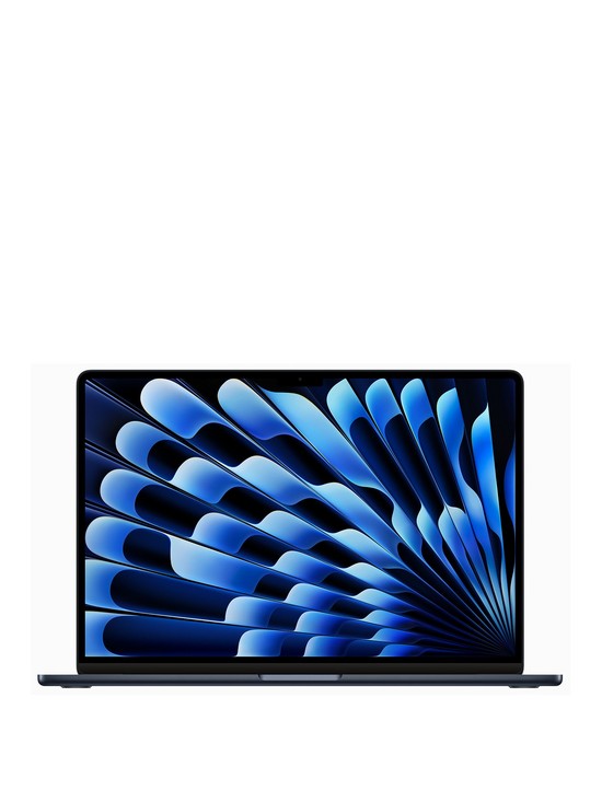 front image of apple-macbook-airnbspm2-2023-15-inchnbspwith-8-core-cpu-and-10-core-gpu-256gb-midnight