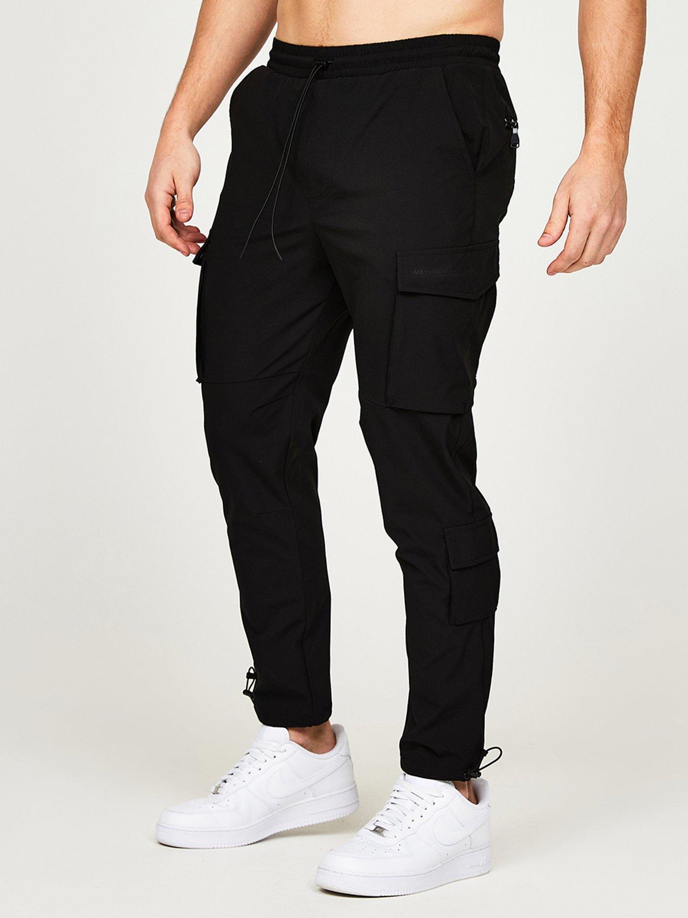 alessandro-zavetti-riva-woven-cargo-pants-blacknbsp