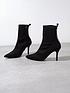 image of mint-velvet-sian-black-sock-ankle-boots