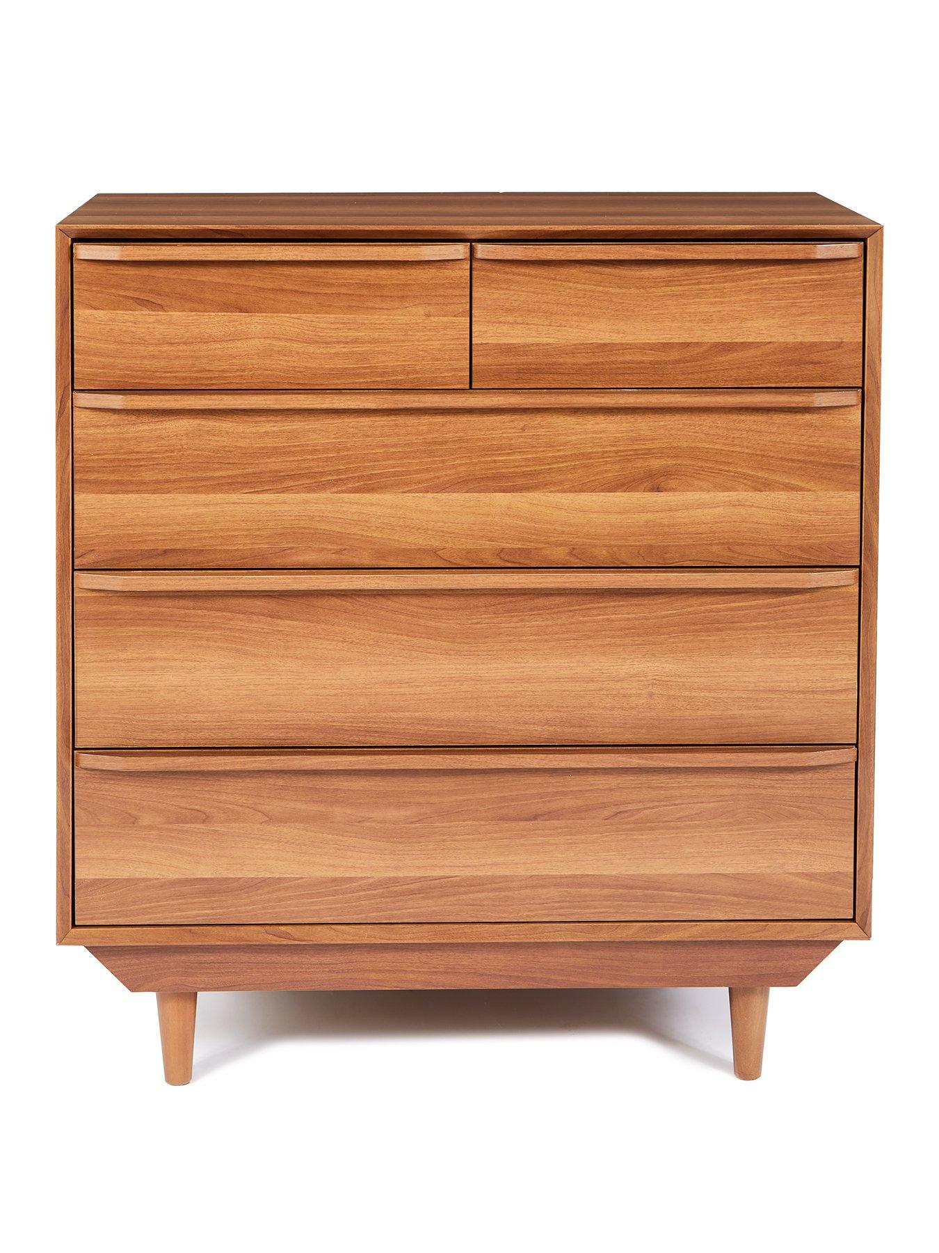 Very Home Marcel 2 + 3 Drawer Chest Walnut