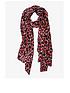  image of mint-velvet-sarah-red-lightweight-scarf