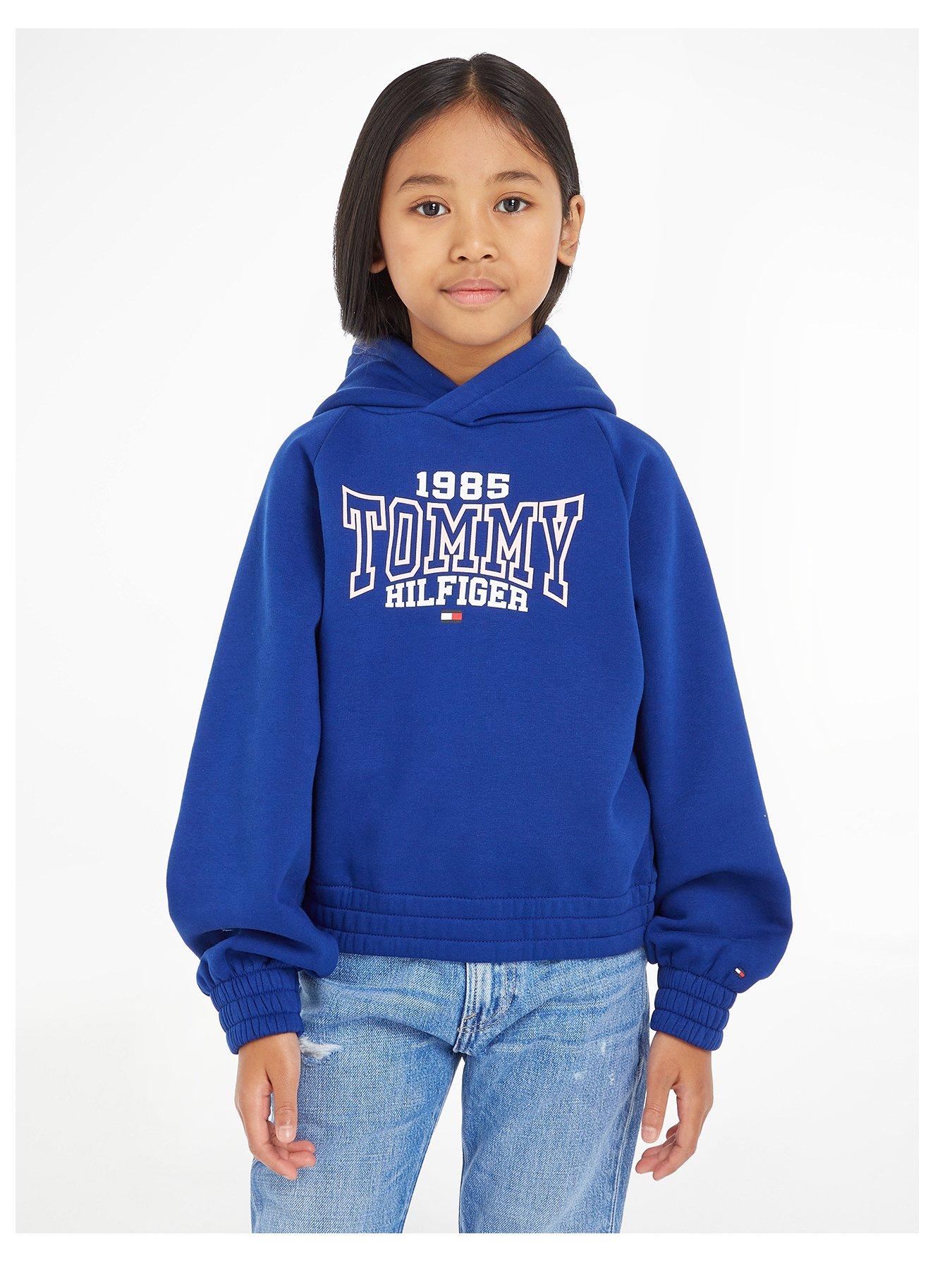 Tommy Hilfiger - Girls Blue Cotton Sweatshirt