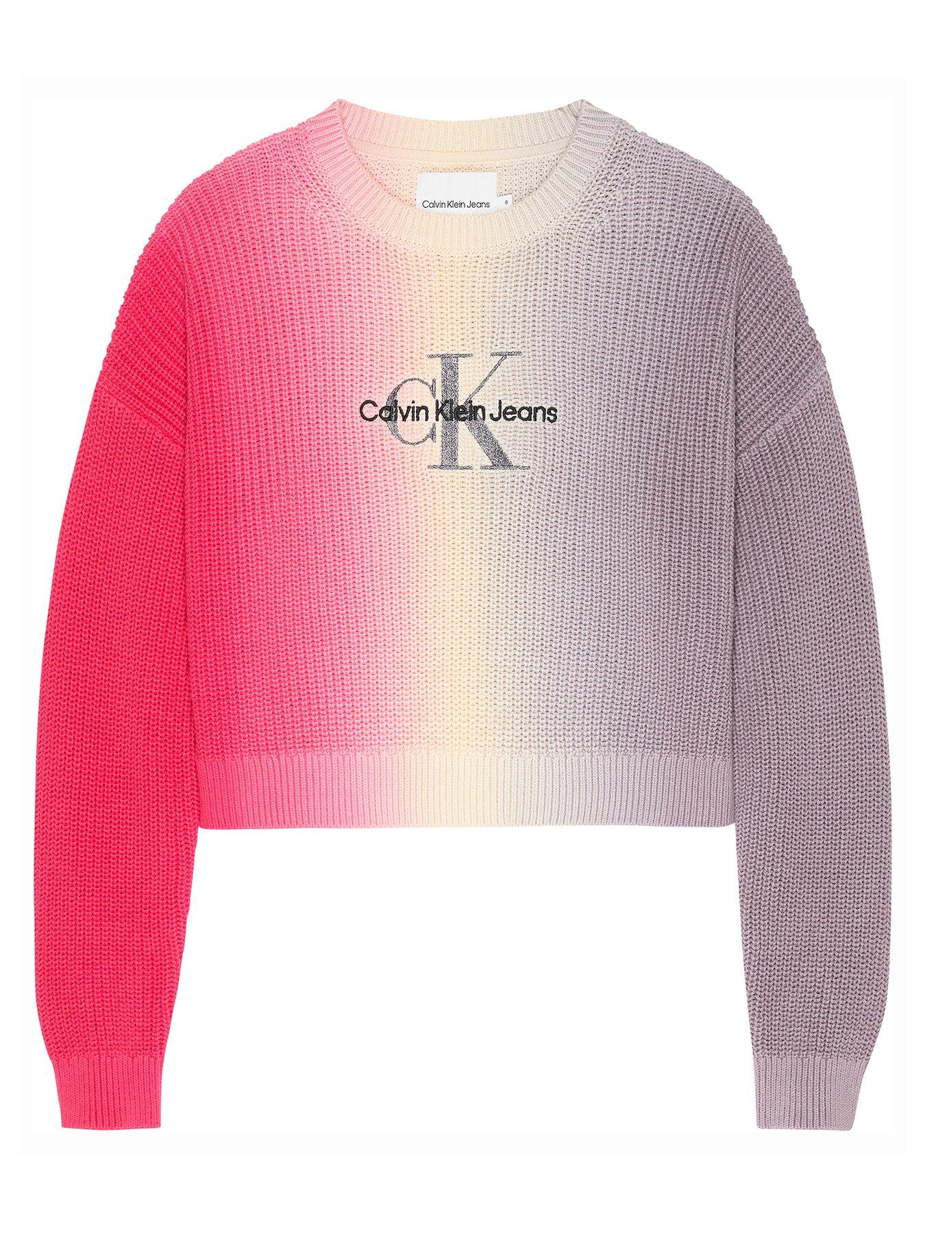 Buy Calvin Klein Jeans Girls Pink Monogram Logo Relaxed Overshirt from Next  USA