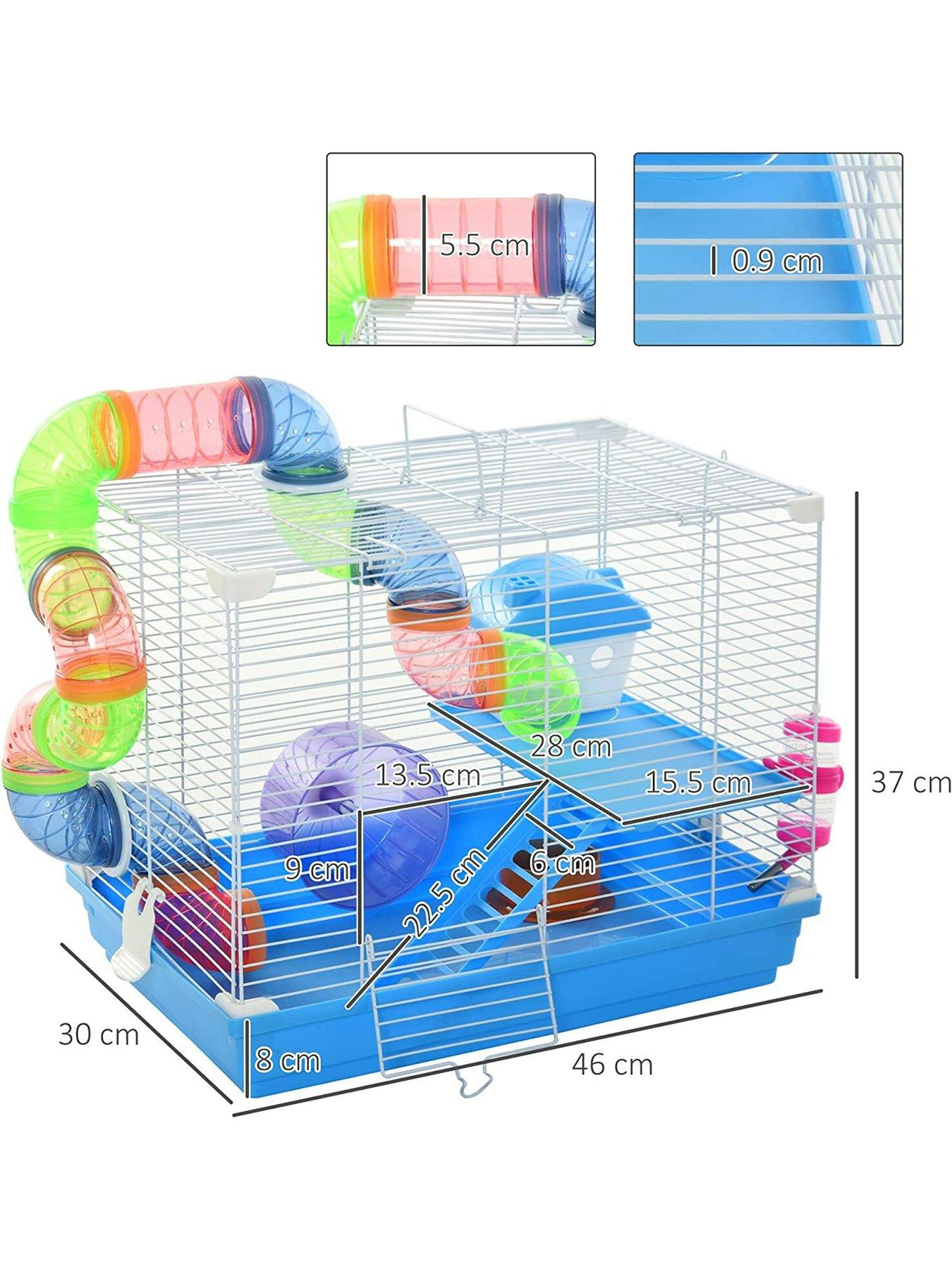 Photo inspiration: Picture Idea: Pawhut Hamster Cage Carrier Small Animal House With Exercise Wheels