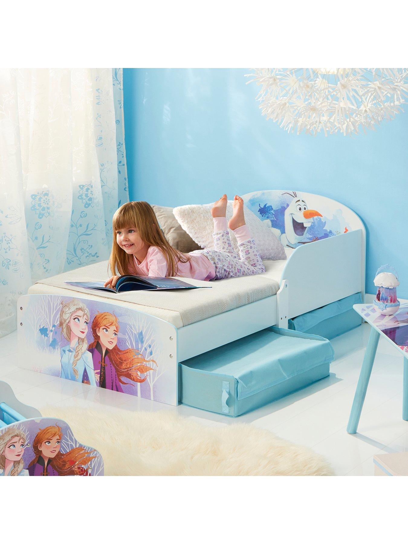 Disney Frozen Disney Frozen Kids Toddler Bed with Storage Drawers