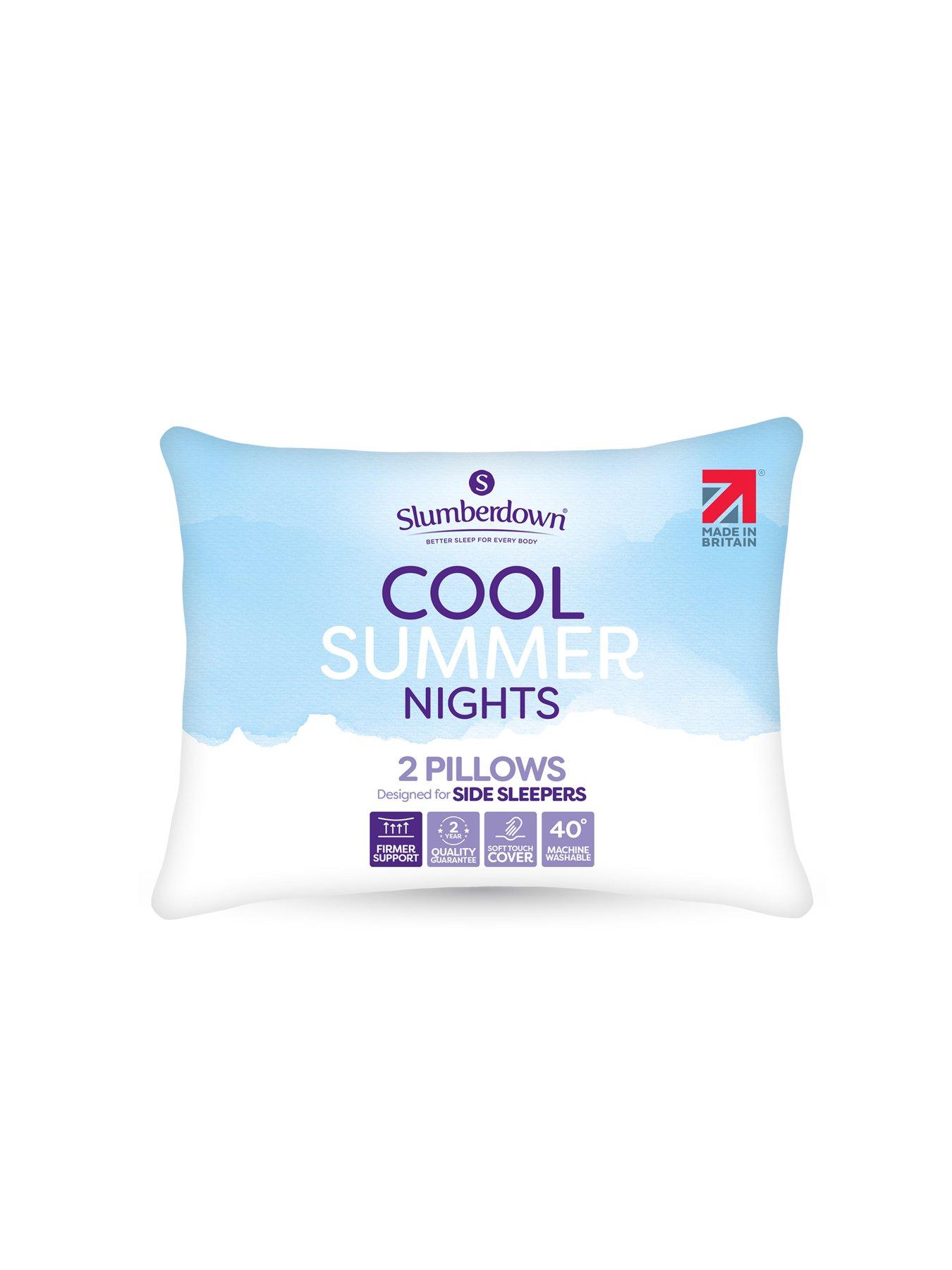 Slumberdown Cool Summer Nights Pack of 2 Pillows Firm Support