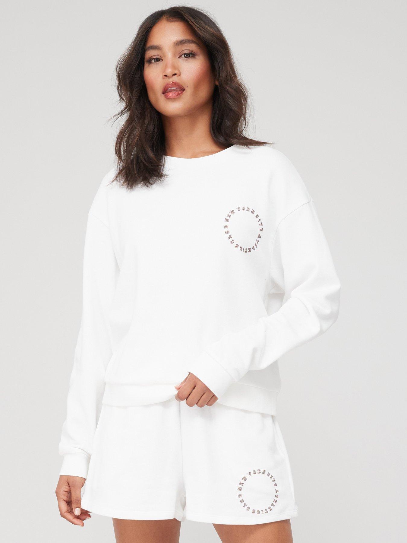  image of v-by-very-lightweight-loose-fit-sweatshirt-cream