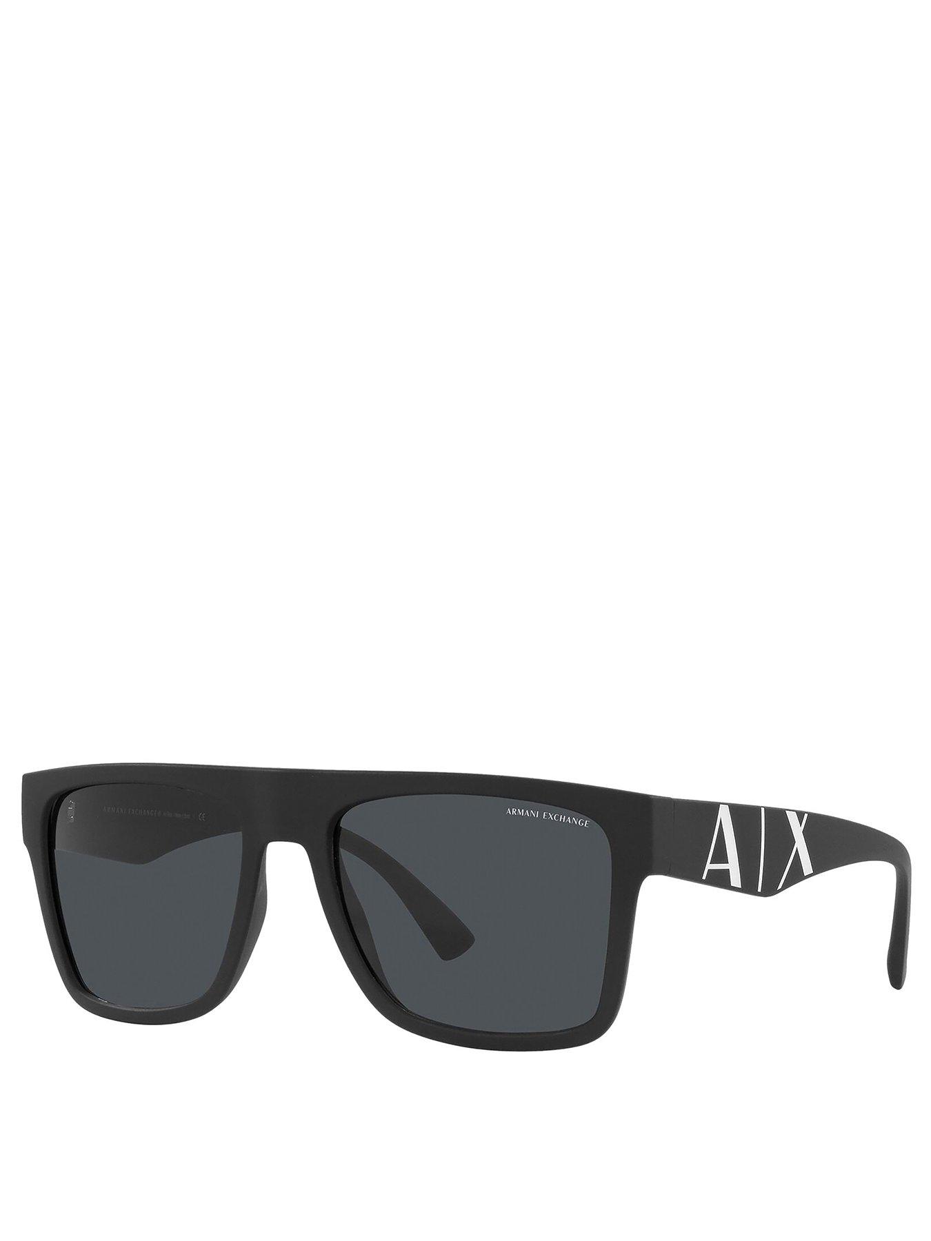  image of armani-exchange-square-sunglasses-black