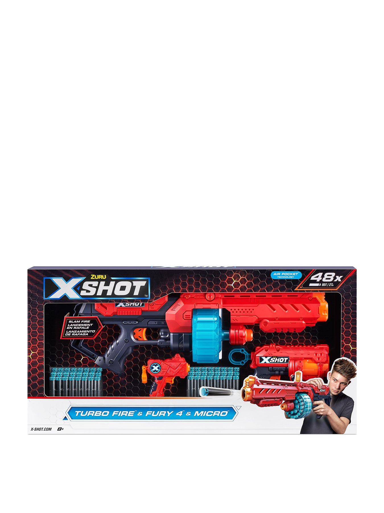 X-Shot Excel Fury 4 Foam Dart Blaster (16 Darts) by ZURU