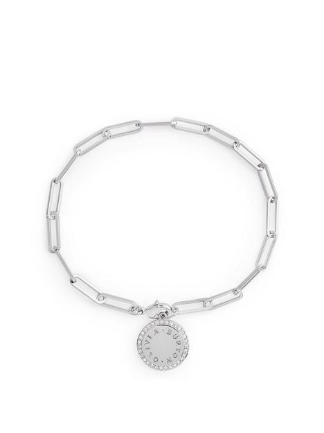 olivia-burton-bejewelled-classics-chain-bracelet-silver