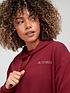  image of adidas-womens-hooded-sweat-red