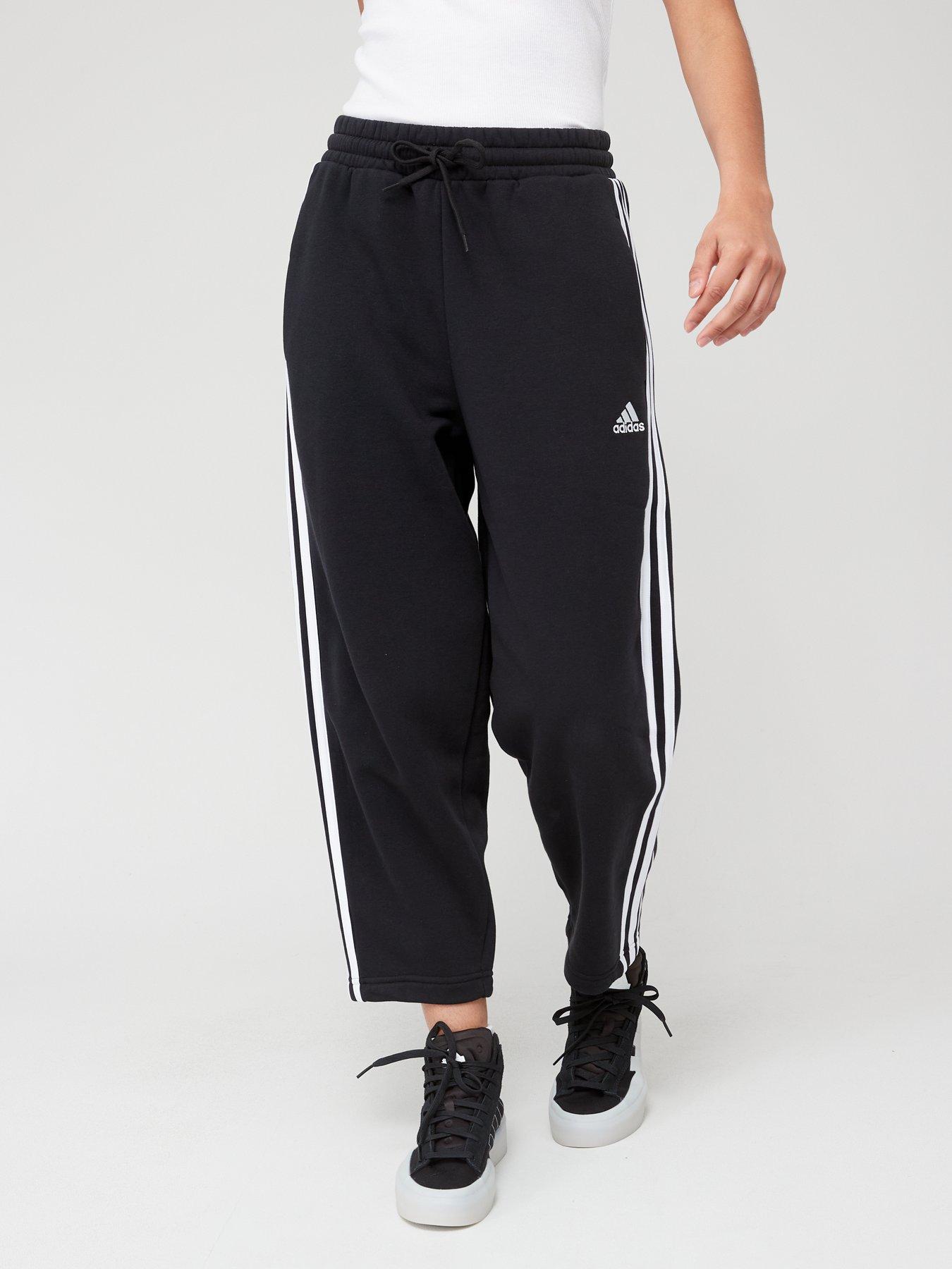 adidas Originals Womens Plus Size Trefoil Joggers - Black