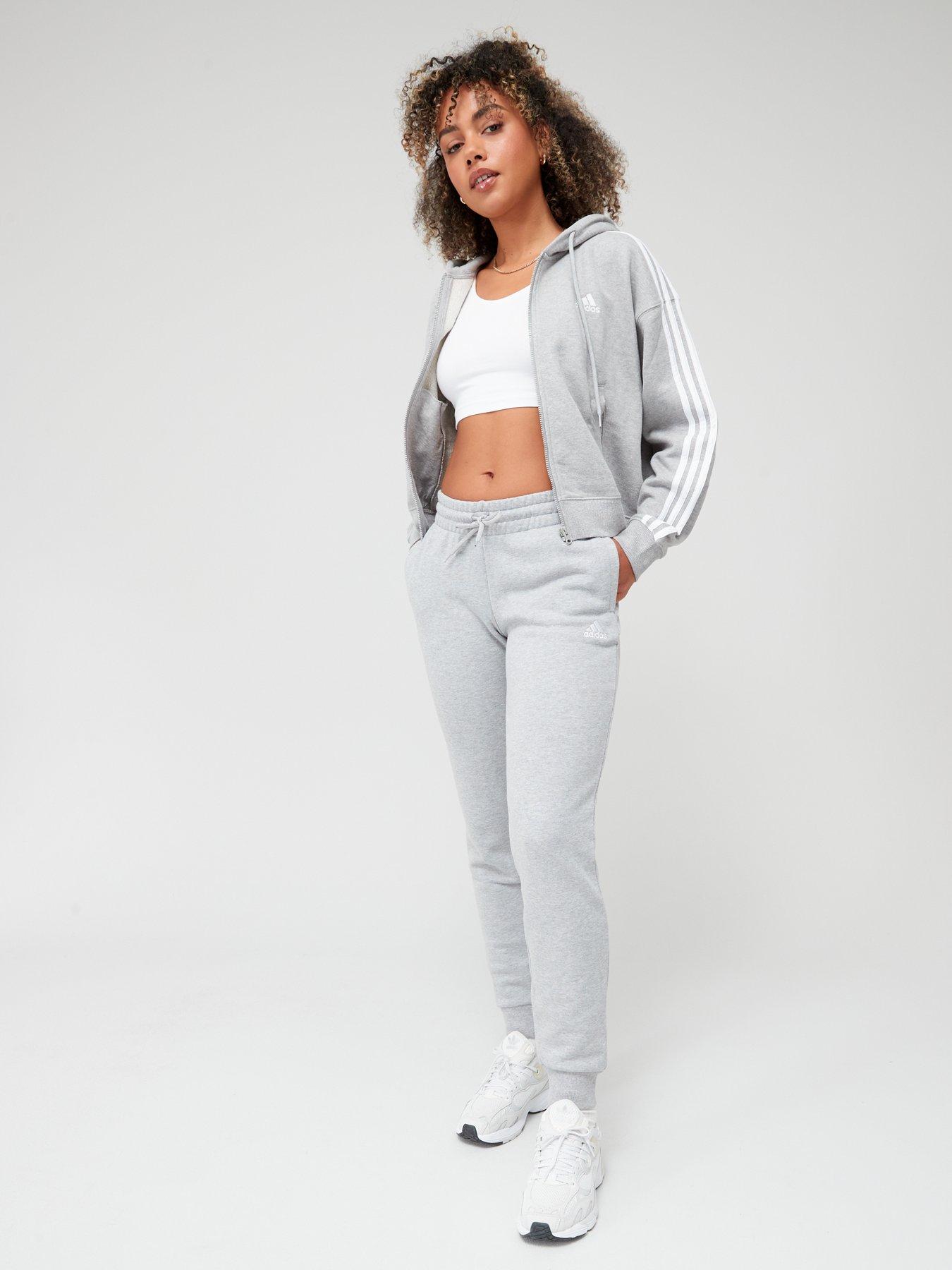 Adidas originals essentials best sale cuffed joggers in grey