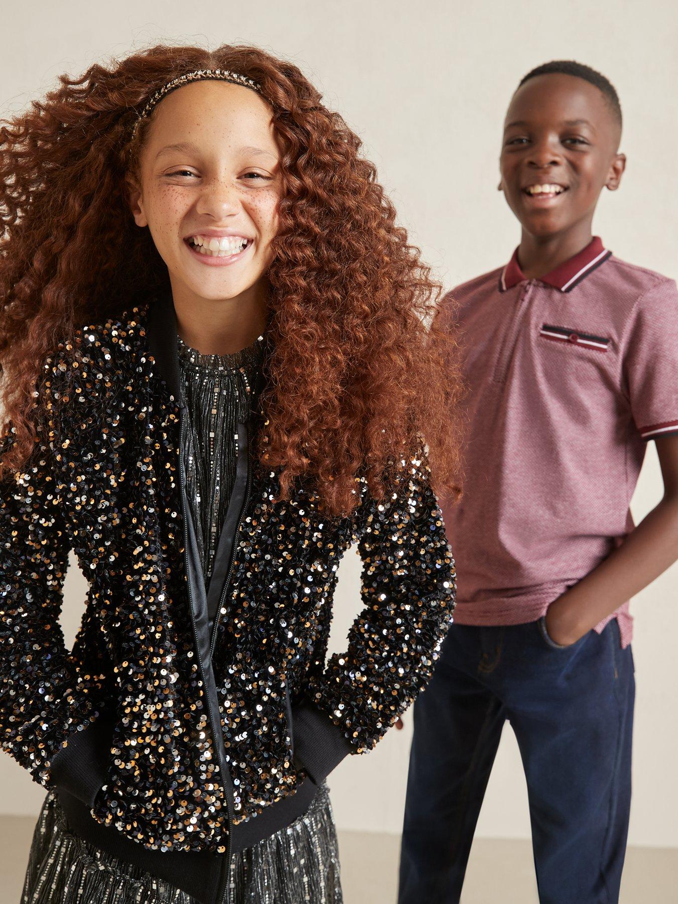 Sequin bomber outlet jacket kids