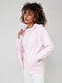  image of adidas-sportswear-essentials-3-stripes-french-terry-regular-full-zip-hoodie-pink