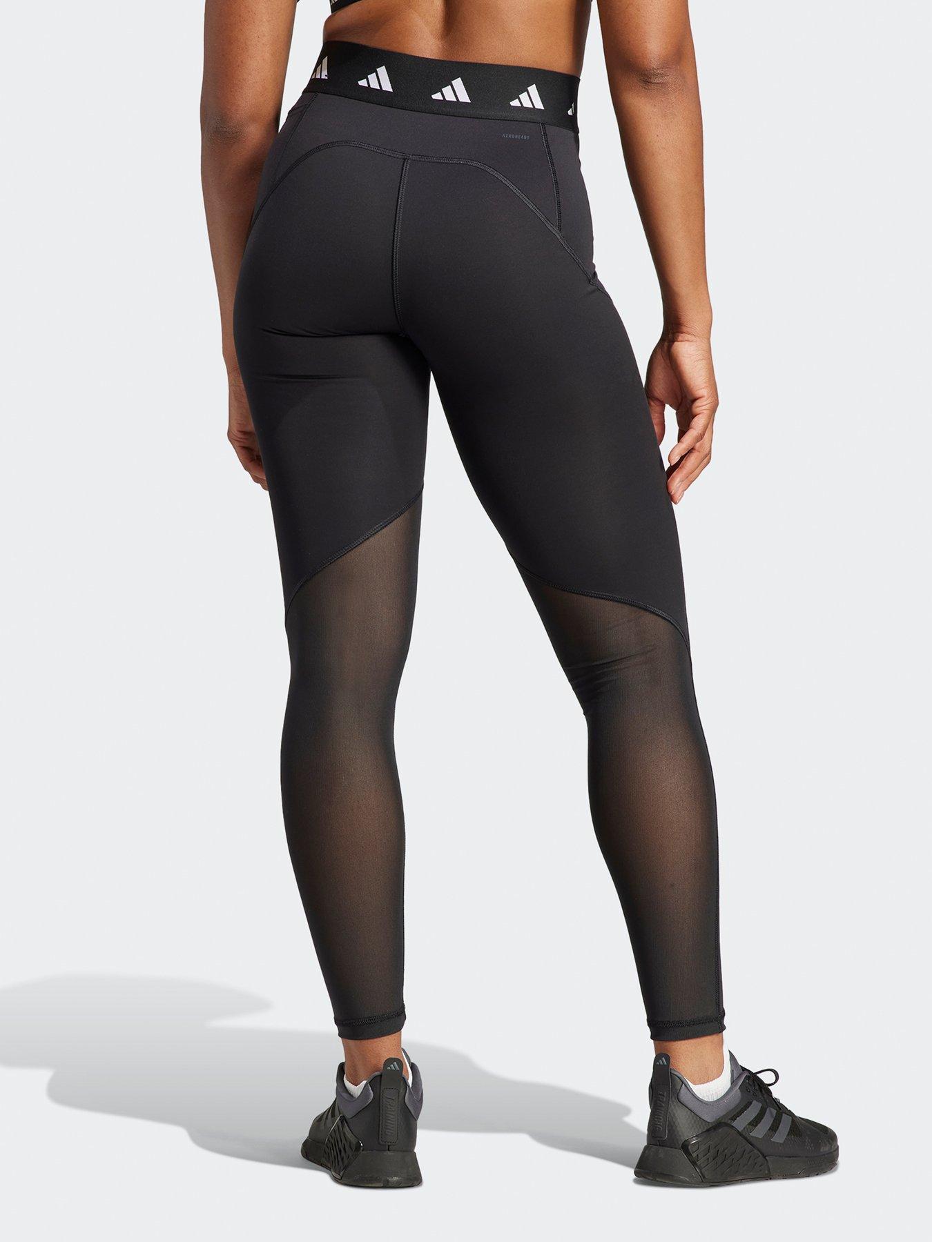 adidas Performance TECHFIT CAPRI - Leggings - black white/black