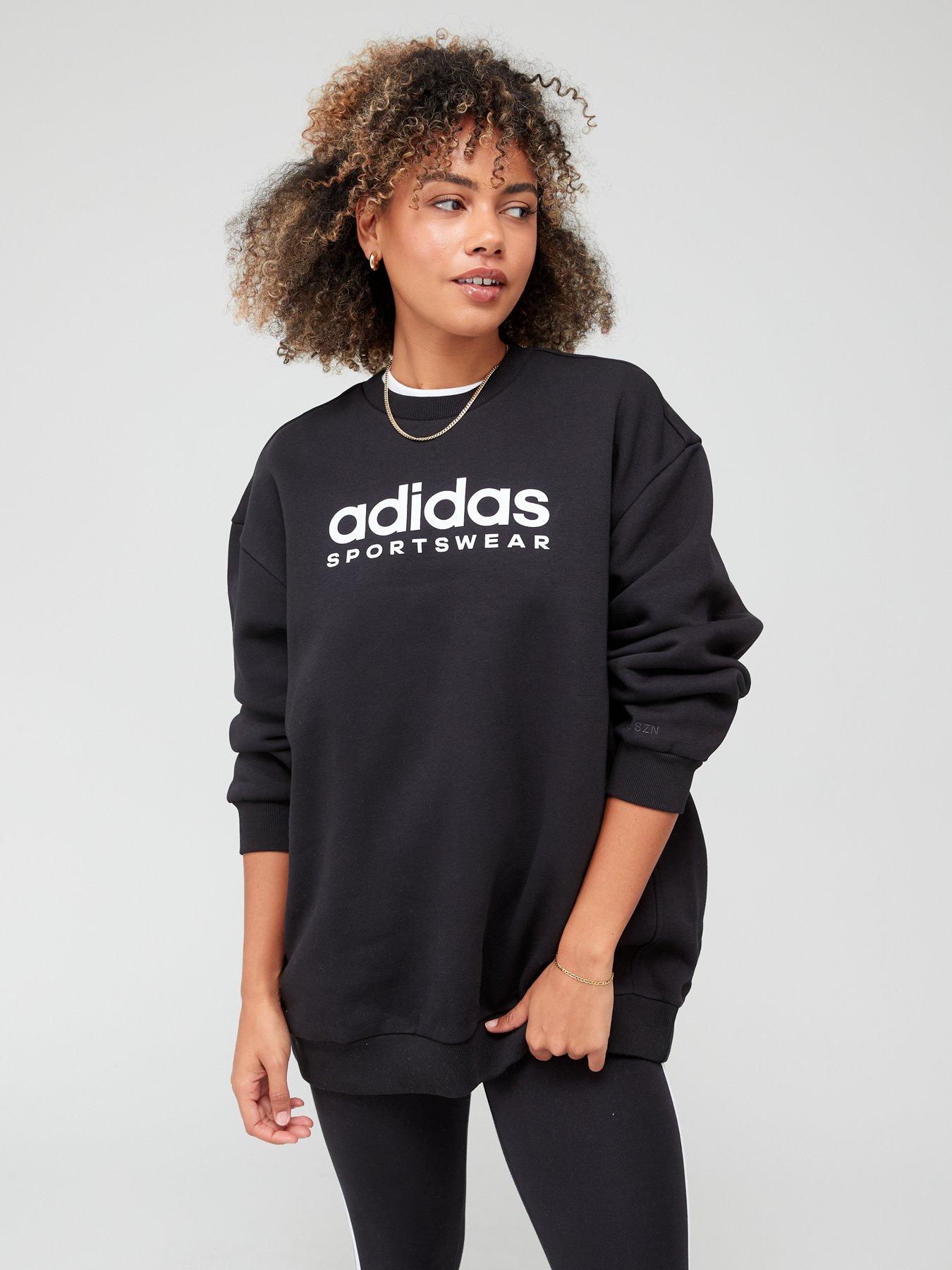 Adidas sweatshirt black outlet womens