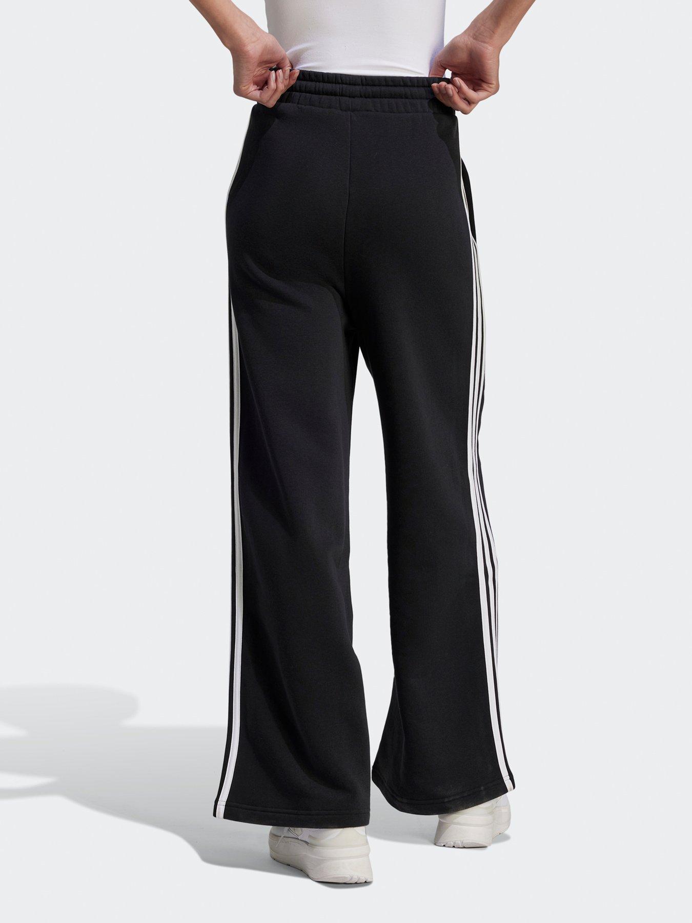 Womens Rib Flared Pant - Black