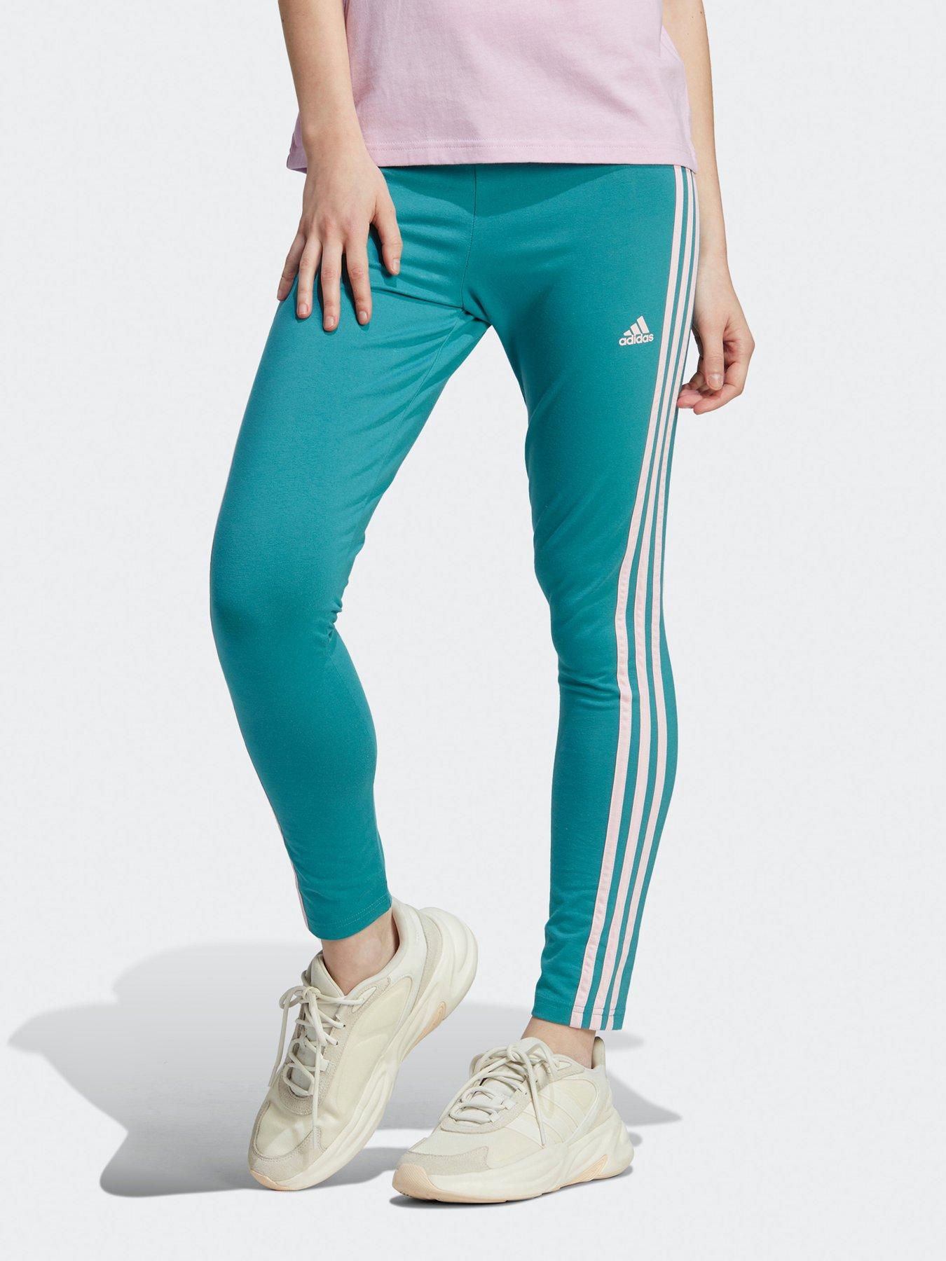 Adidas 3 clearance stripe navy leggings