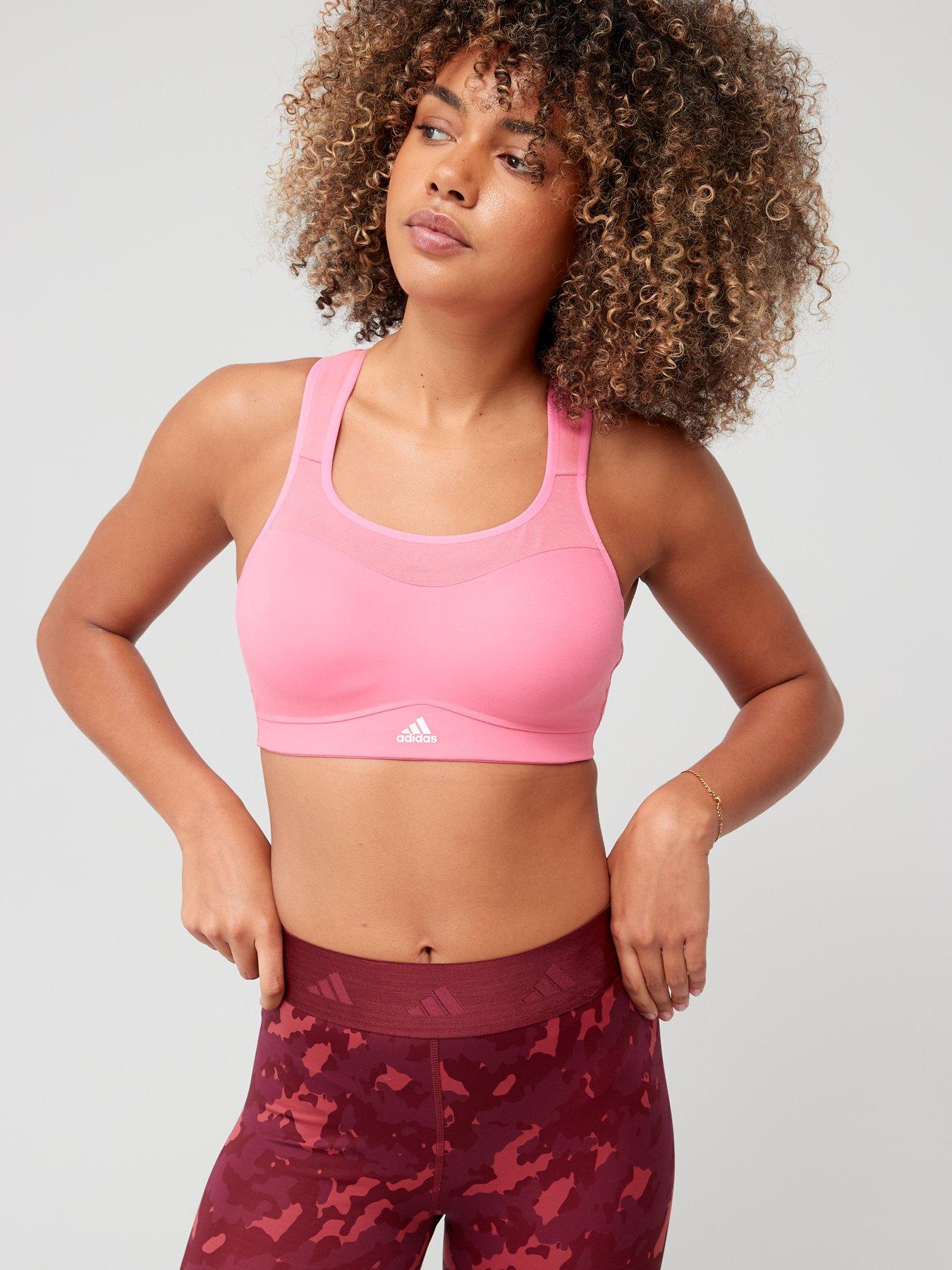 adidas Performance TLRD IMPACT LUXE HIGH-SUPPORT ZIP - High support sports  bra - bright red/red 