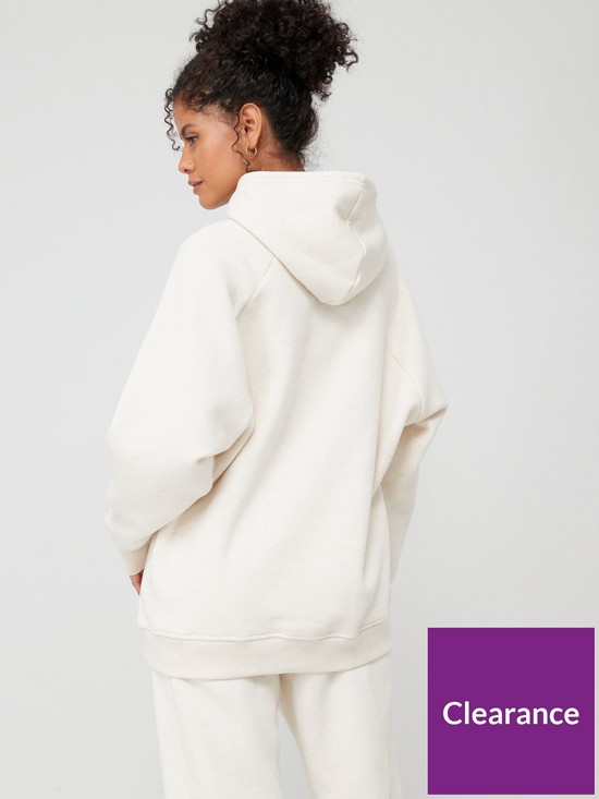 stillFront image of adidas-sportswear-womens-sportswear-all-szn-fleece-boyfriend-hoodie-off-white