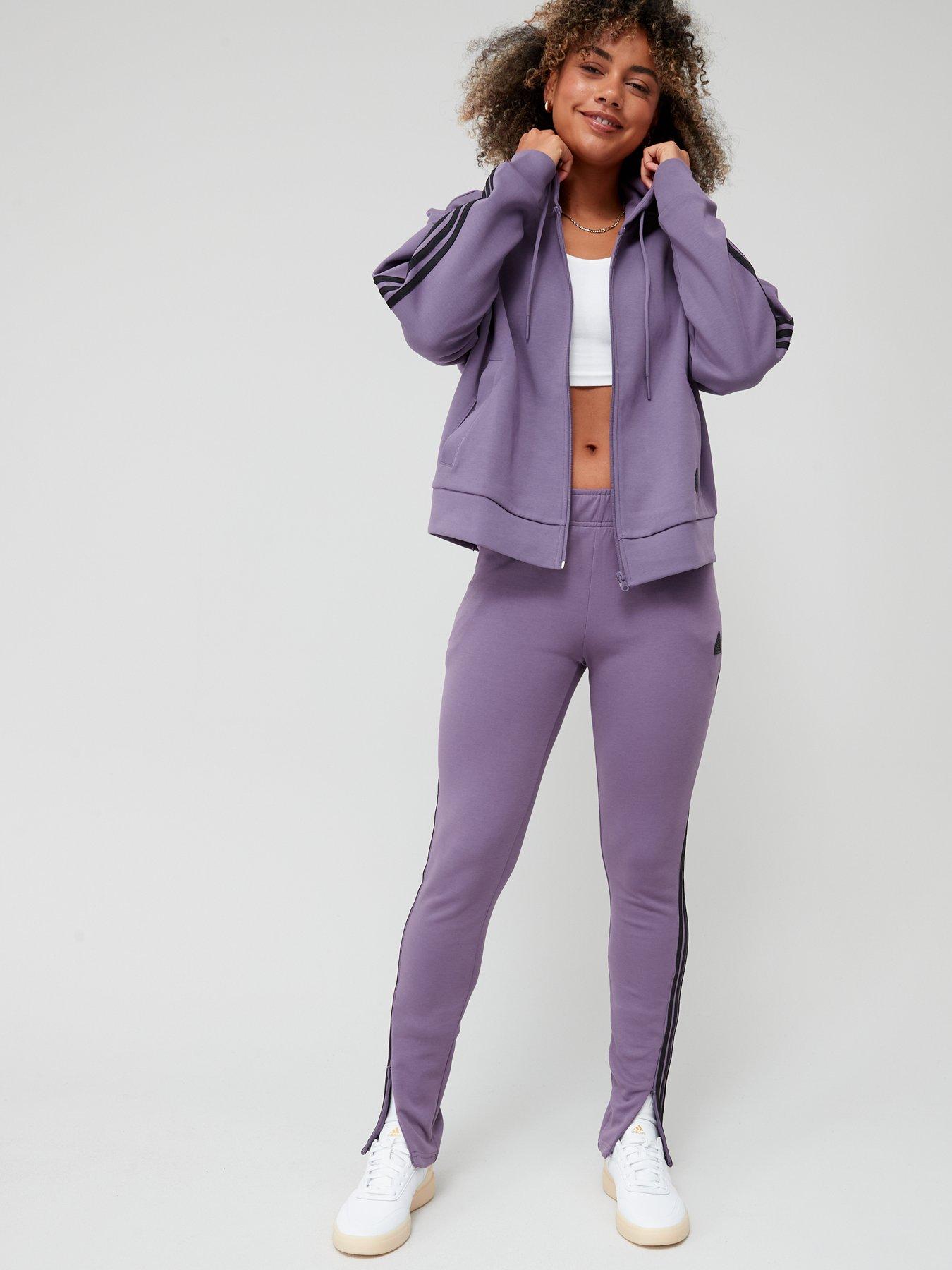 Future Icons 3-Stripes Tracksuit Bottoms - Purple