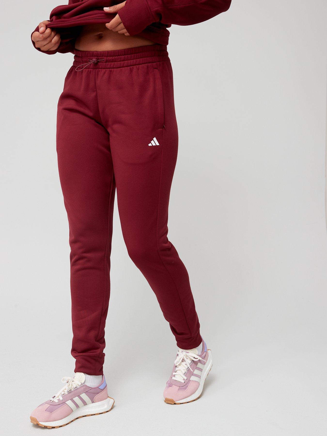 Maroon adidas 2024 pants womens