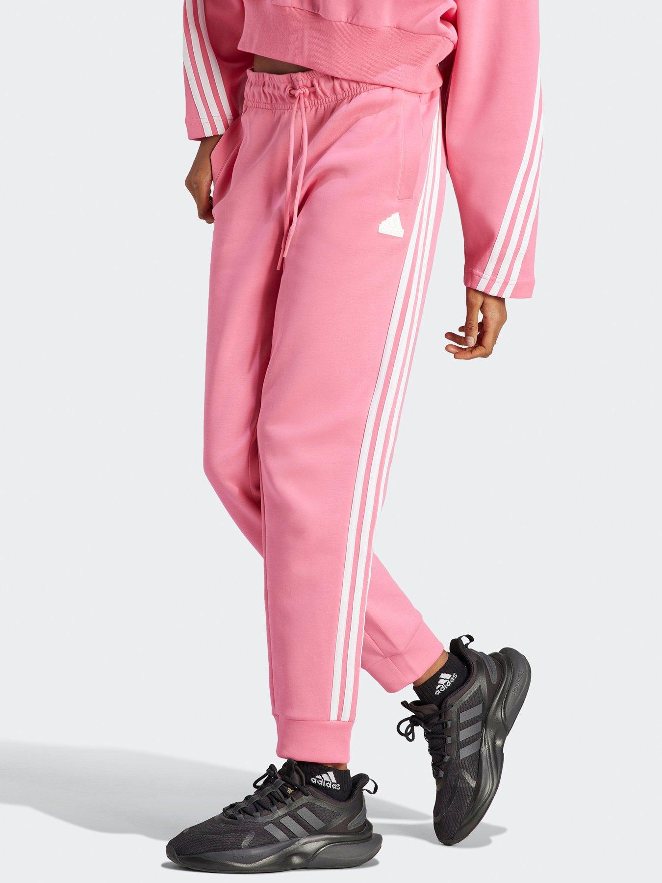 adidas Sportswear Women s Sportswear Future Icons 3 stripes Regular Tracksuit Bottoms PINK littlewoods