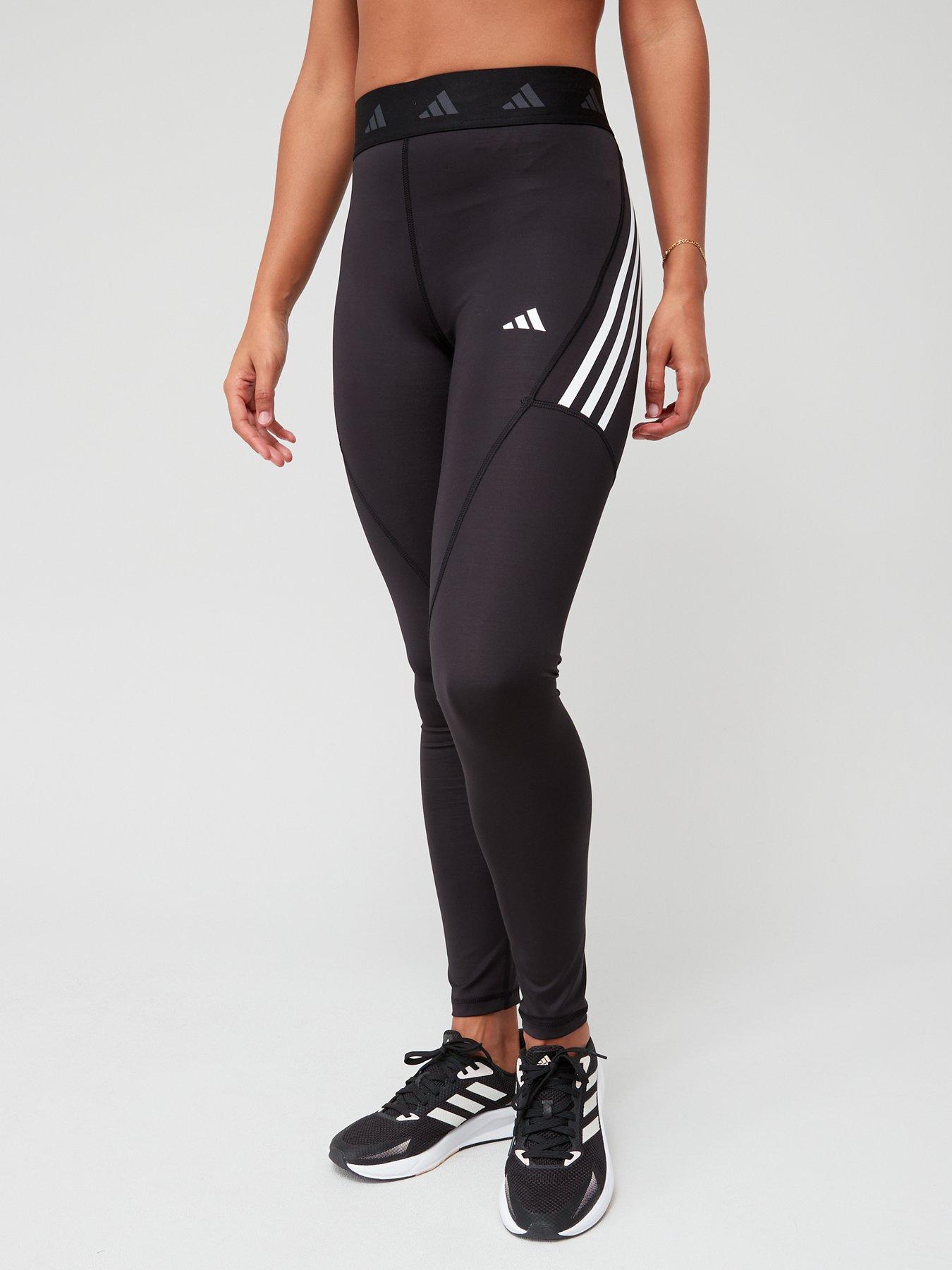 adidas Performance Train Essentials 3-stripes High-waisted 7/8 Leggings -  Black