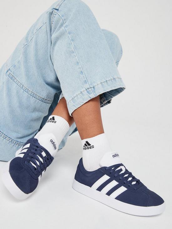 front image of adidas-sportswear-vl-court-20-trainers-navy
