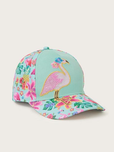 monsoon-girls-tropical-flamingo-printed-cap-multi