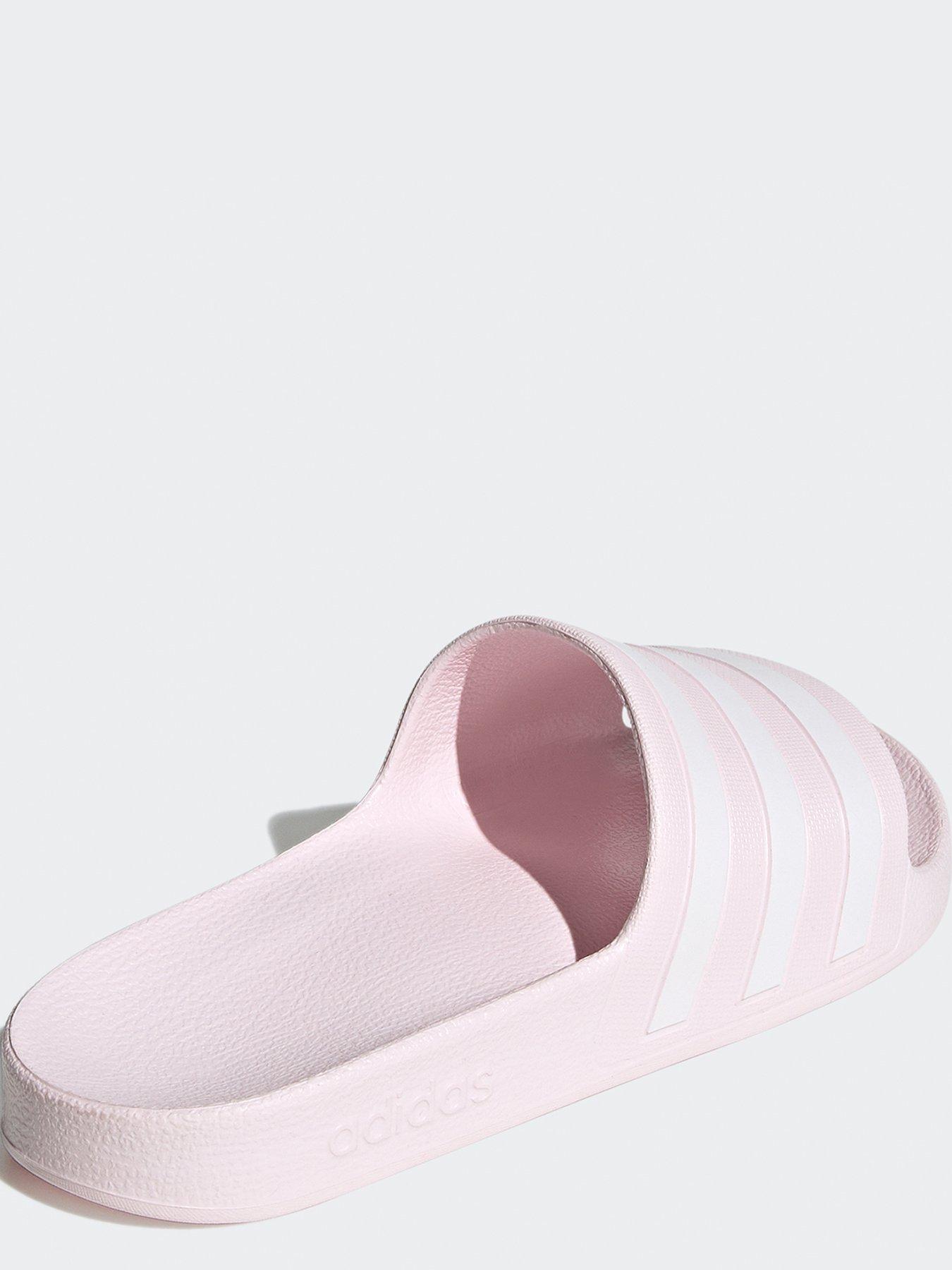  image of adidas-sportswear-womens-adilette-aqua-sliders-light-pink