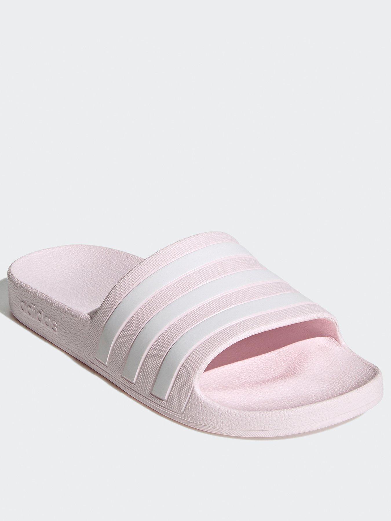  image of adidas-sportswear-womens-adilette-aqua-sliders-light-pink