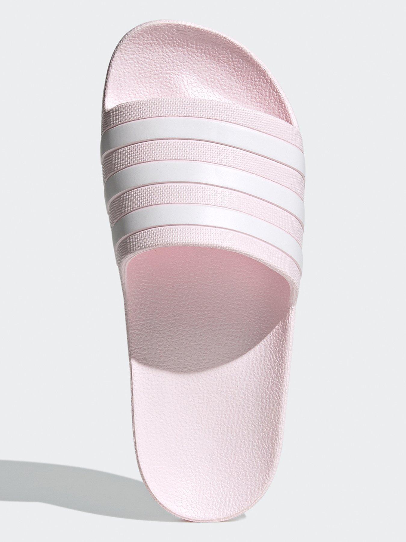  image of adidas-sportswear-womens-adilette-aqua-sliders-light-pink