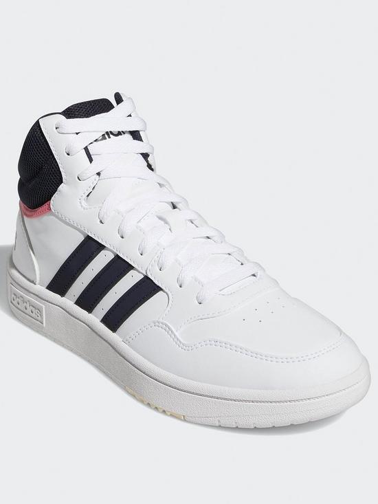 stillFront image of adidas-sportswear-womens-sportswear-hoops-30-mid-classic-trainers-white