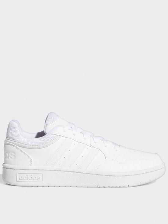 front image of adidas-sportswear-womens-hoops-30-trainers-white